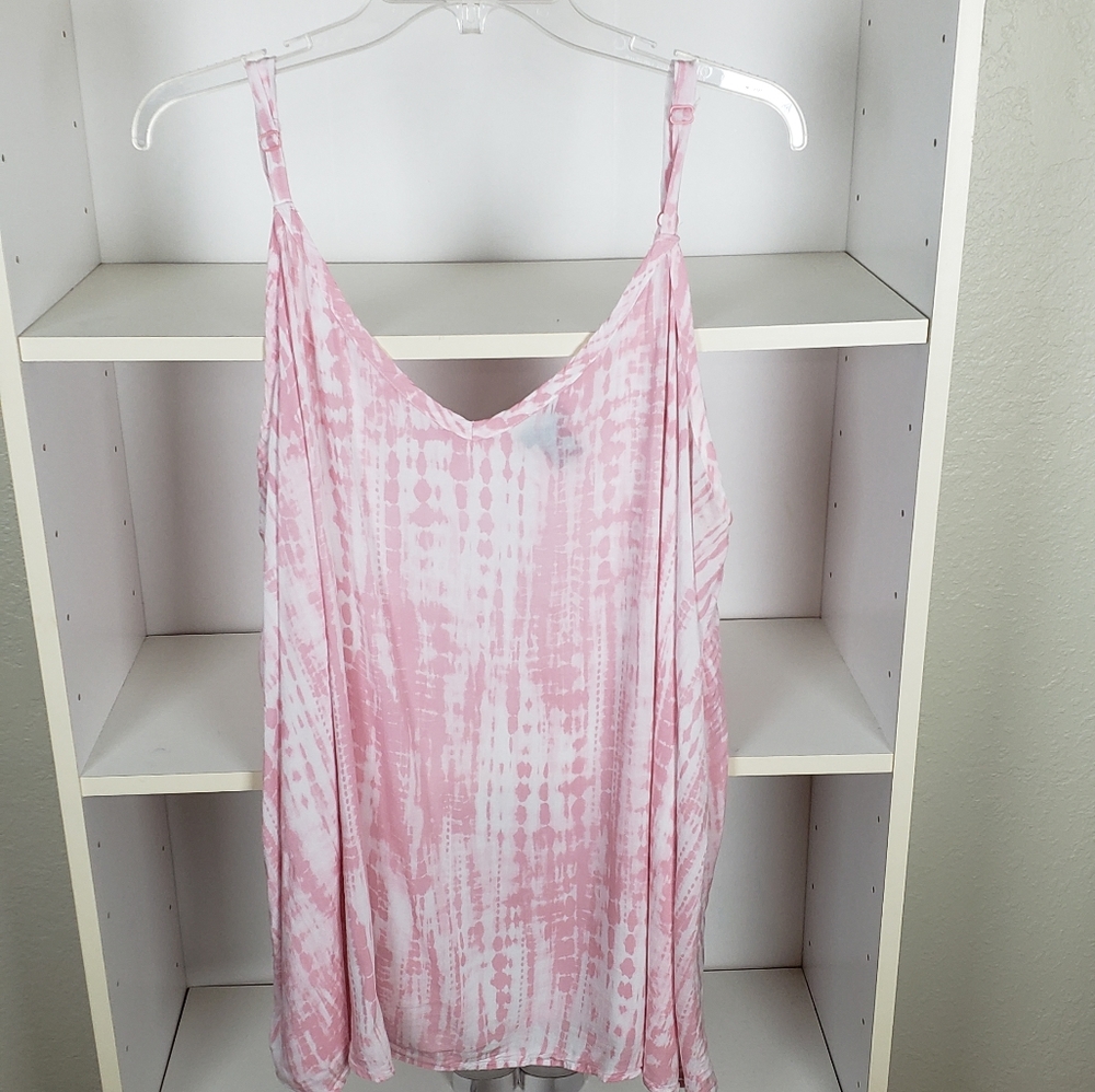 Torrid Pink Tie Dye Tank Top SZ2 - Picture 2 of 7